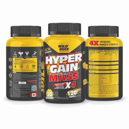 Hyper Gain Mass X4 | 120 Tablets