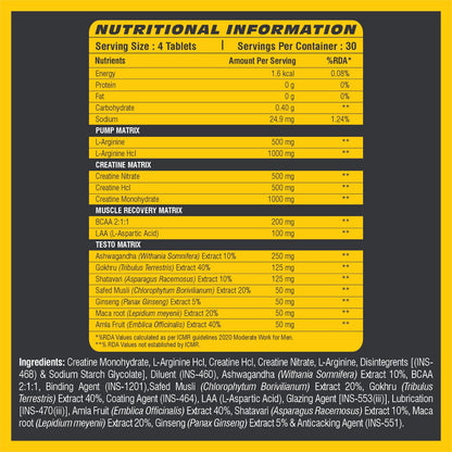 Hyper Gain Mass X4 | 120 Tablets