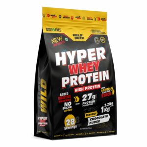 WILD BUCK Hyper Whey Protein Concentrate 80%, 24g High Protein